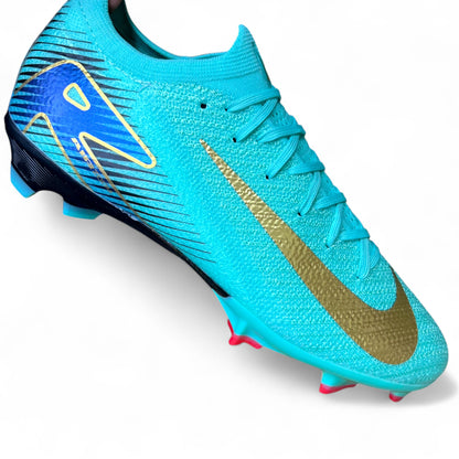 Nike Air Zoom Mercurial Vapor 16 Elite Turquesa Oro